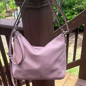 EUC Kate spade pink leather shoulder bag.